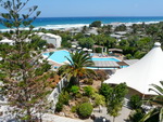 Das Hotel Agripi Beach mit Strand (GR).